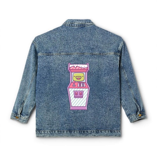 Classic retro sweet arcade machine Classic Women's Denim Jackets