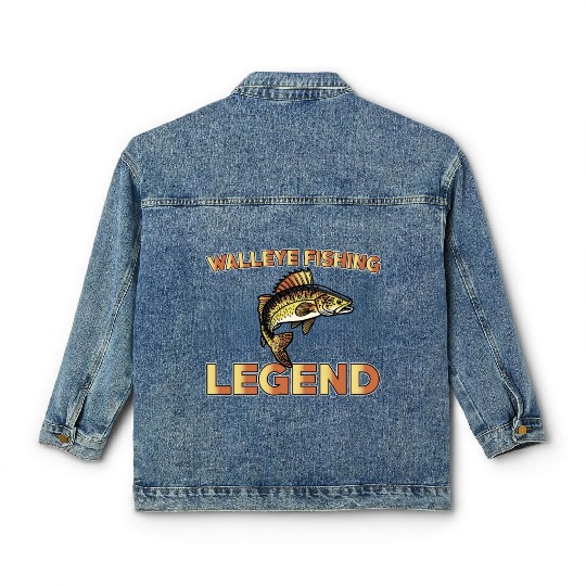 Great Walleye Fishing Legend Classic Women's Denim Jackets