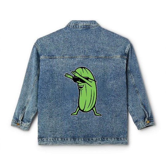 Dabbing Pickle Classic Women's Denim Jackets