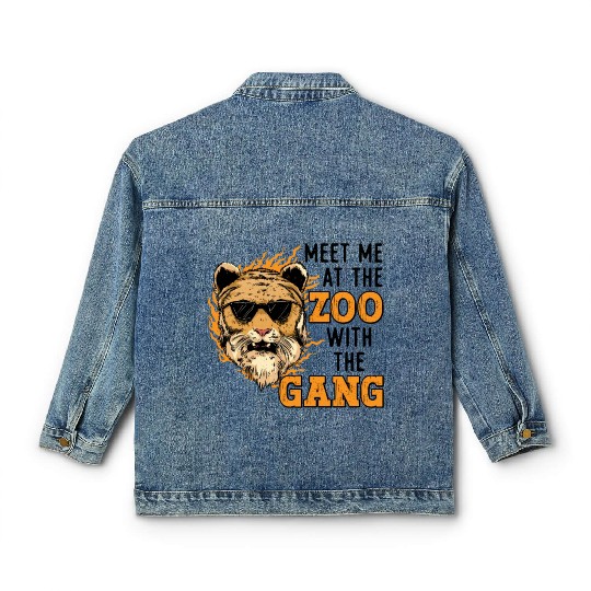 Zookeeper Animal Care Zookeeping Wildlife Nature Classic Women's Denim Jackets
