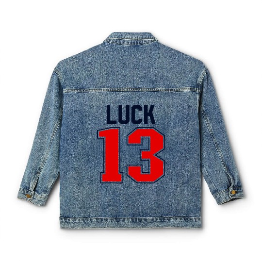 Luck 13 Jersey 13 My Lucky Number Lucky Thirteen Classic Women's Denim Jackets