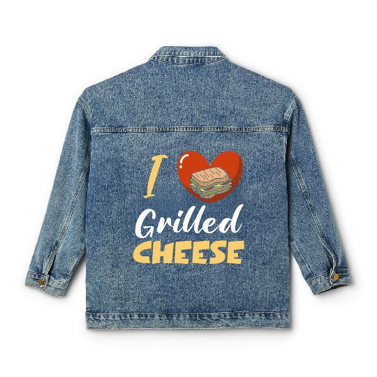 I Love Grilled Cheese Classic Women's Denim Jackets