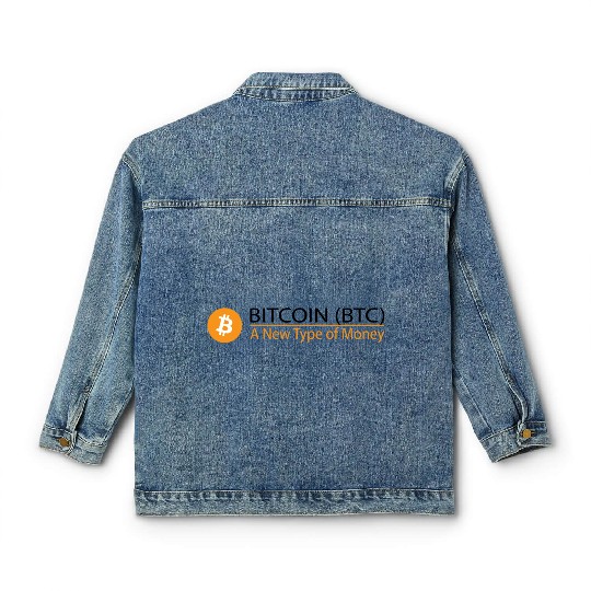 Bitcoin Logo Wear Classic Women's Denim Jackets