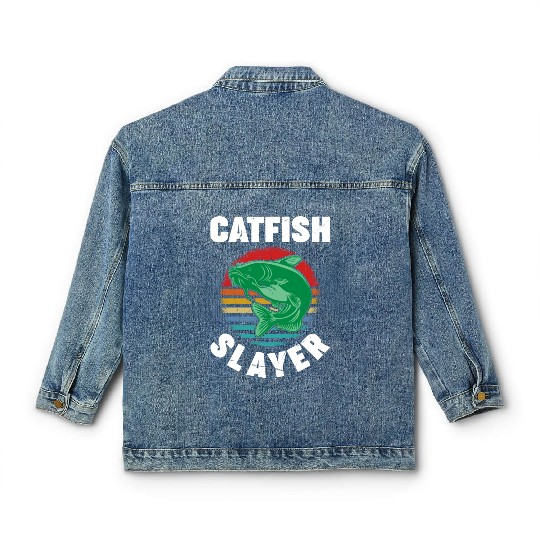 Catfish Slayer - Wels Catfish Hunter Classic Women's Denim Jackets