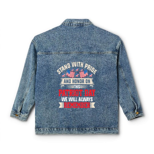 Patriot Day We Will Always Remember Classic Women's Denim Jackets