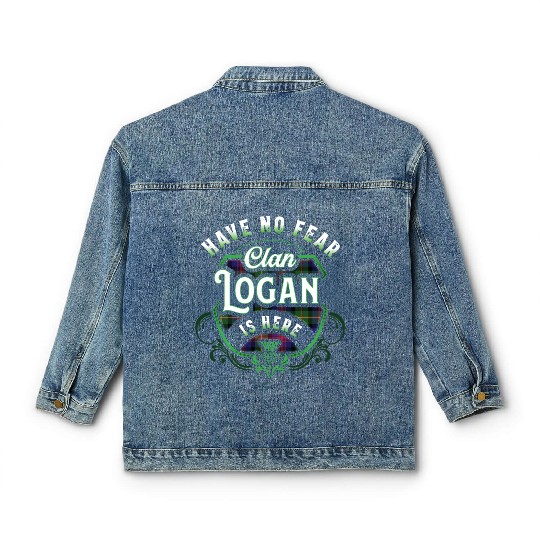 Funny Scottish Clan Logan Tartan Have No Fear Classic Women's Denim Jackets