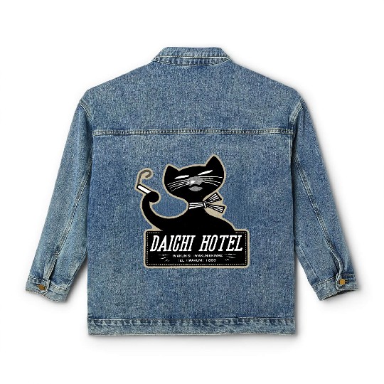 Vintage Japanese Cat Brand Hotel Classic Women's Denim Jackets