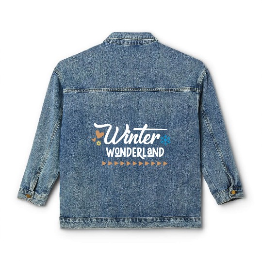 Winter Wonderland Classic Women's Denim Jackets