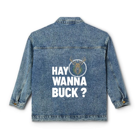 Day Wanna Duck Deer Hunting Classic Women's Denim Jackets
