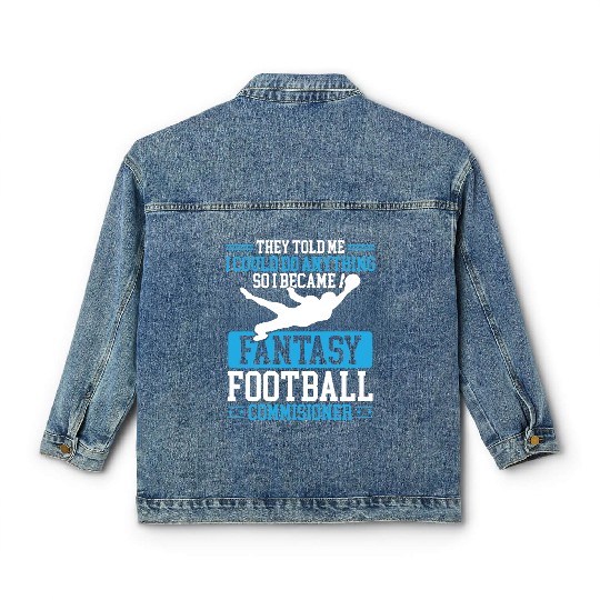 Fantasy Football Commissioner Championship Team Classic Women's Denim Jackets