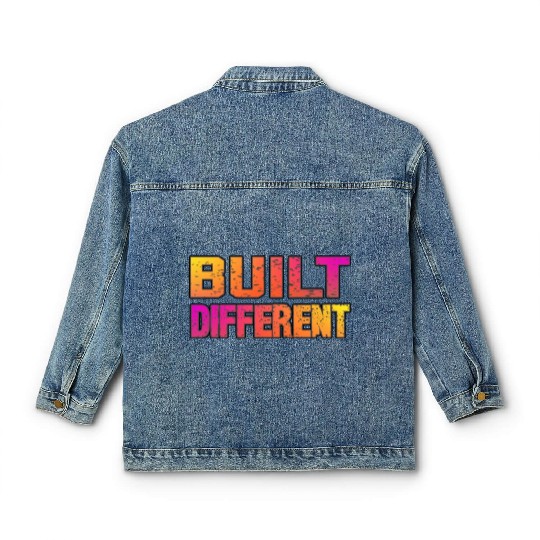 Built Different On Another Level Funny Gaming Classic Women's Denim Jackets