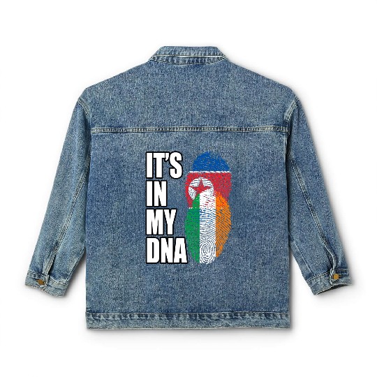 North Korean And Irish Mix Heritage DNA Flag Classic Women's Denim Jackets