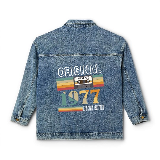 1977 Vintage Vintage Retro Birthday Gift Classic Women's Denim Jackets