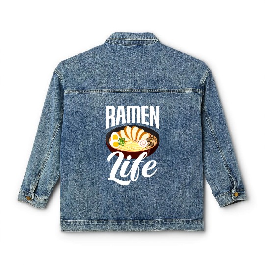 Funny Ramen Lover Gift Classic Women's Denim Jackets