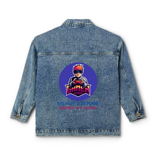 Do Not Disturb Gamer At Work-Gaming Lover Classic Women's Denim Jackets