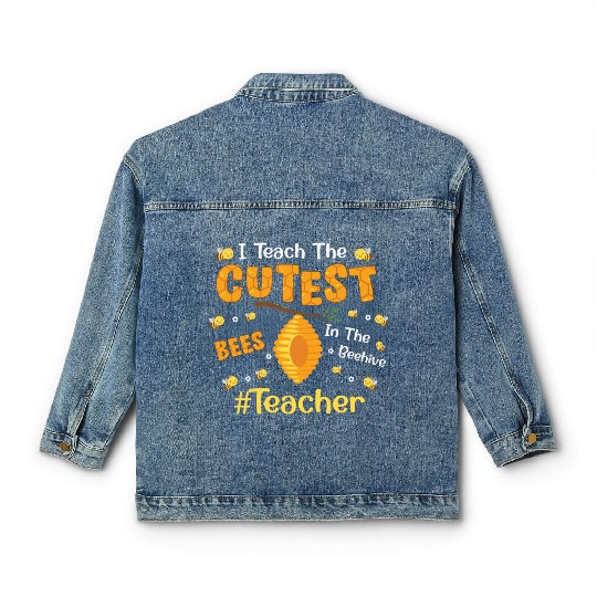 Funny Kindergarten Teacher Classic Women's Denim Jackets
