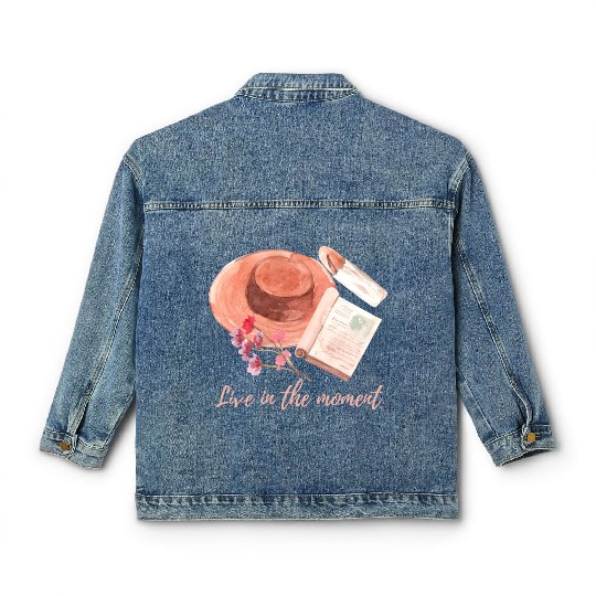 Live in the moment Classic Women's Denim Jackets