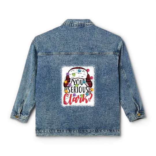 You Serious Clark Christmas Vacation Classic Women's Denim Jackets