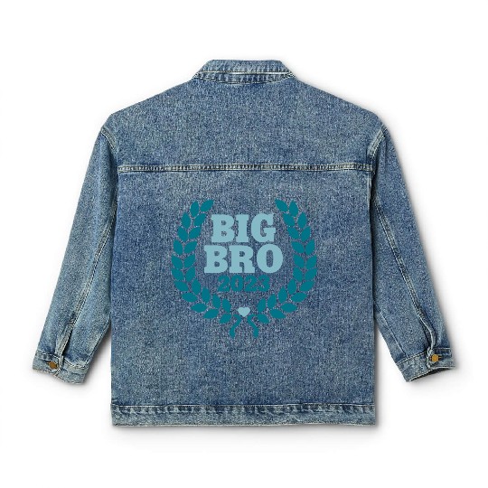 Big Bro 2023 - Big Brother Baby Birth Boy Gift Classic Women's Denim Jackets