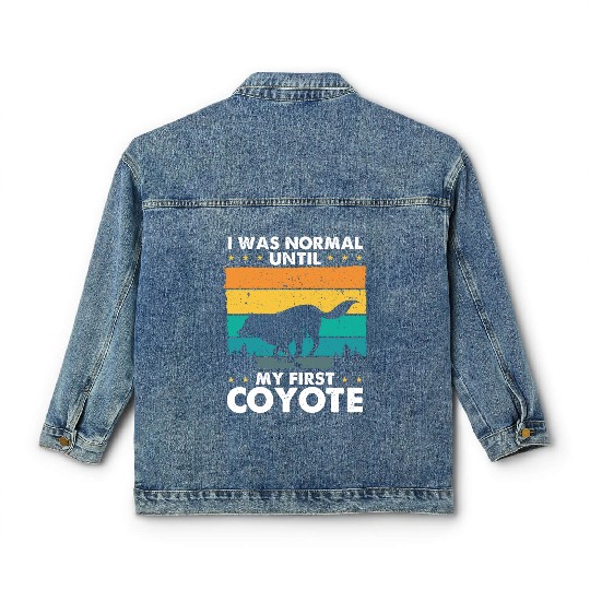 Coyote Trapping Coyote Hunting Yote Hunting Gift Classic Women's Denim Jackets