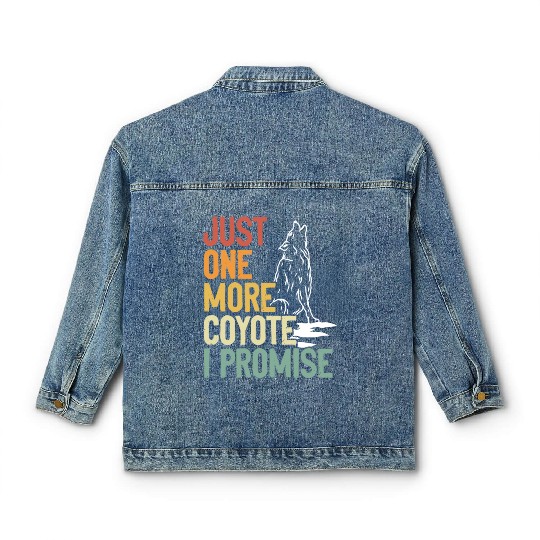 Coyote Trapping Coyote Hunting Yote Hunting Gift Classic Women's Denim Jackets