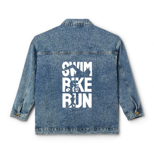 Swim Bike Run Classic Women's Denim Jackets