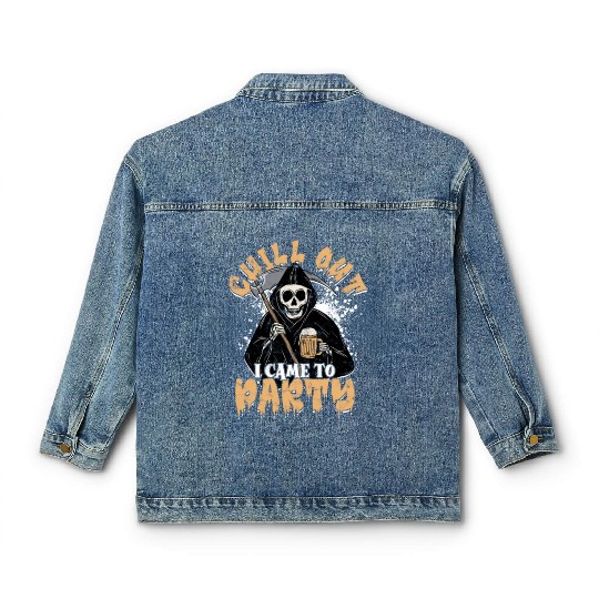 Chill out I came to party - supernatural Classic Women's Denim Jackets