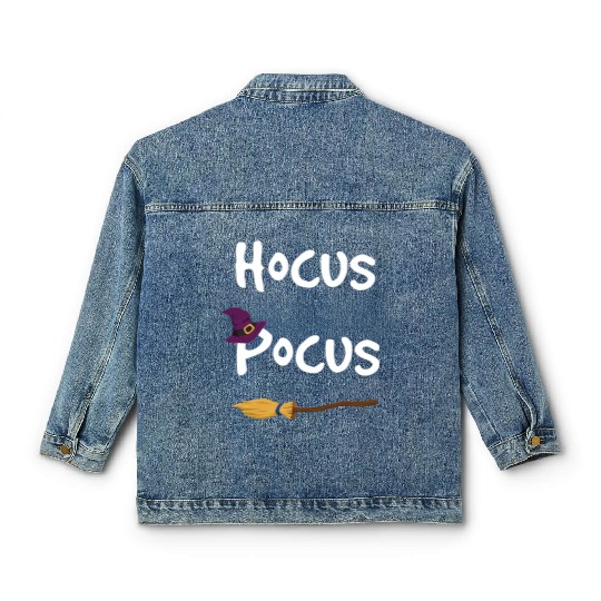 Hocus Pocus Halloween Witch Classic Women's Denim Jackets