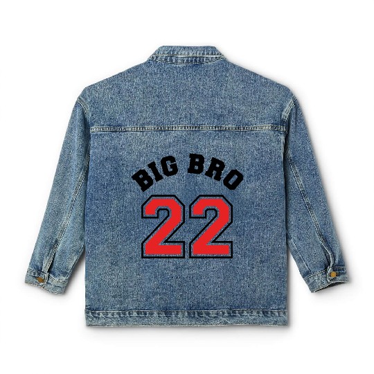 Big Bro 2022 Big Brother Baby Pregnancy Birth Boy Classic Women's Denim Jackets