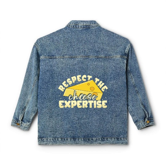 Gouda Cheese Slices charcuterie cheese board Classic Women's Denim Jackets