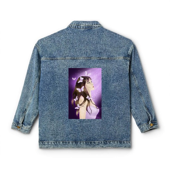 BTS Butterfly Fan Girl Classic Women's Denim Jackets