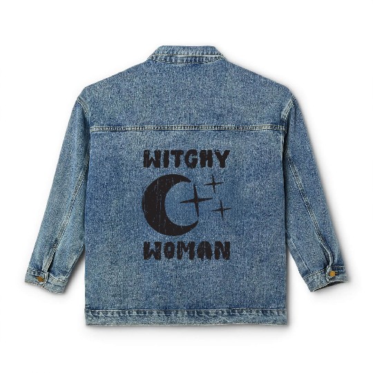 Witchy Woman - magic halloween Classic Women's Denim Jackets