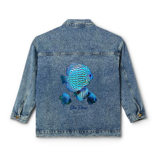 BLUE DISCUS FISH Classic Women's Denim Jackets