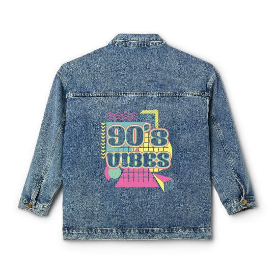 90s Disco Lover 1990s Retro Classic Women's Denim Jackets
