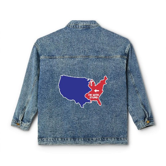 New Jersey US Design for patriotic New Jerseyans Classic Women's Denim Jackets