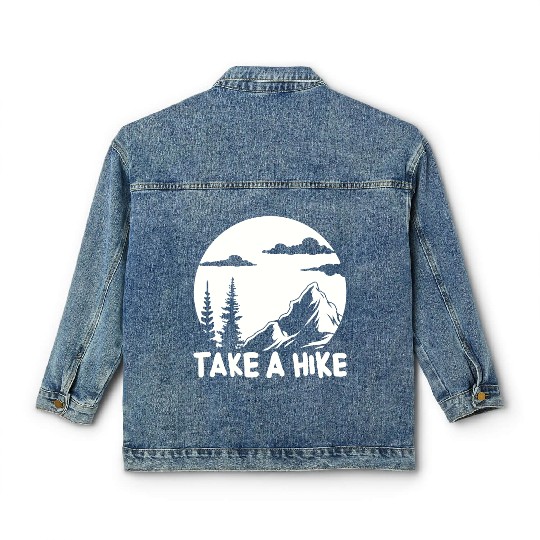 Hiking Go Mountaineering Hiking Tour Hiking Day Classic Women's Denim Jackets