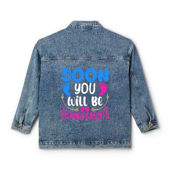 We Will Become Grandparents, Be Grandparents Classic Women's Denim Jackets