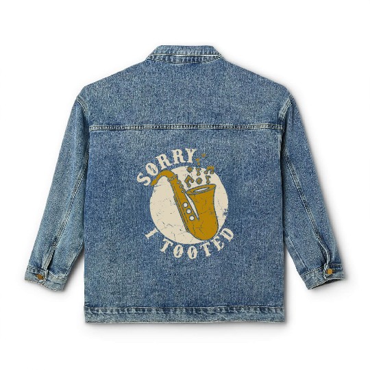 Hilarious Trumpet Player Jazz Music Lover Classic Women's Denim Jackets