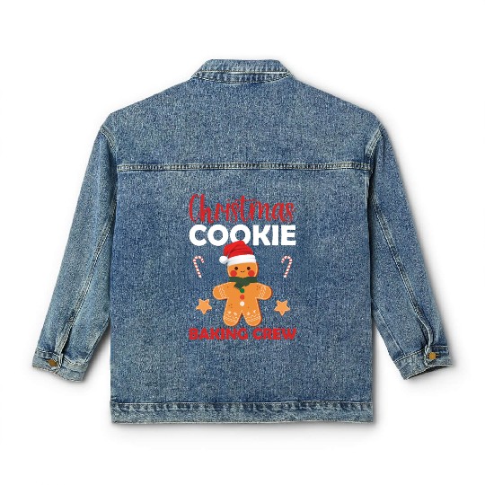 Christmas Cookie Baking Crew Classic Women's Denim Jackets