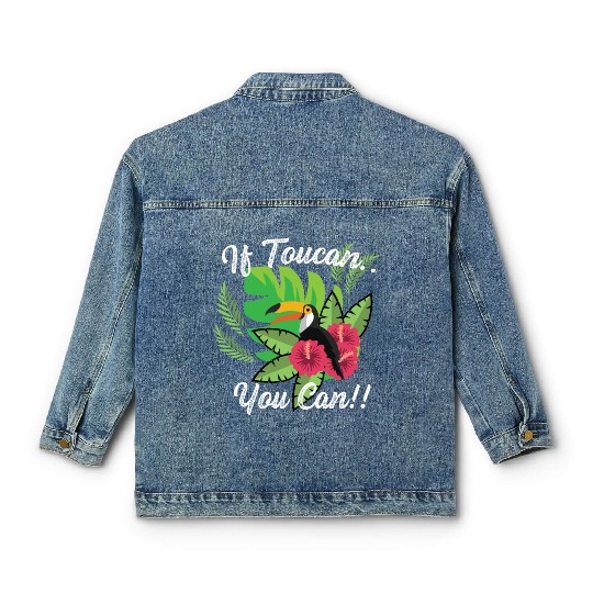 You Can Courageous Person Gift Classic Women's Denim Jackets