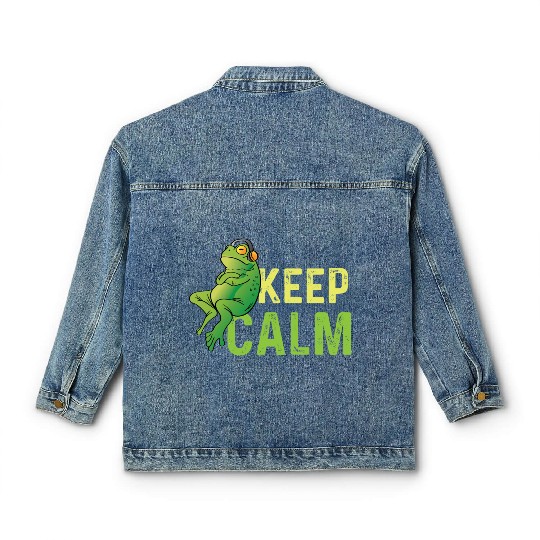Keep Calm Intovert Gift Classic Women's Denim Jackets