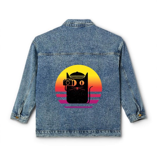 Camera Photography Retro Photo for Photographer Classic Women's Denim Jackets