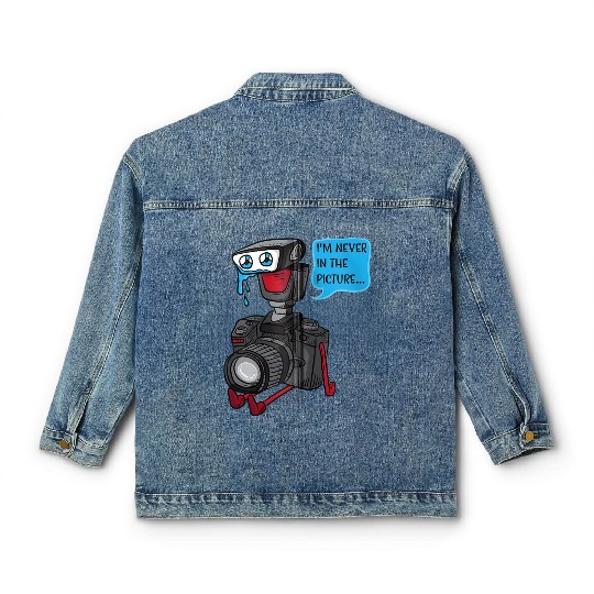 Sad Photo Camera Crying Photographer Joke Gift Pho Classic Women's Denim Jackets