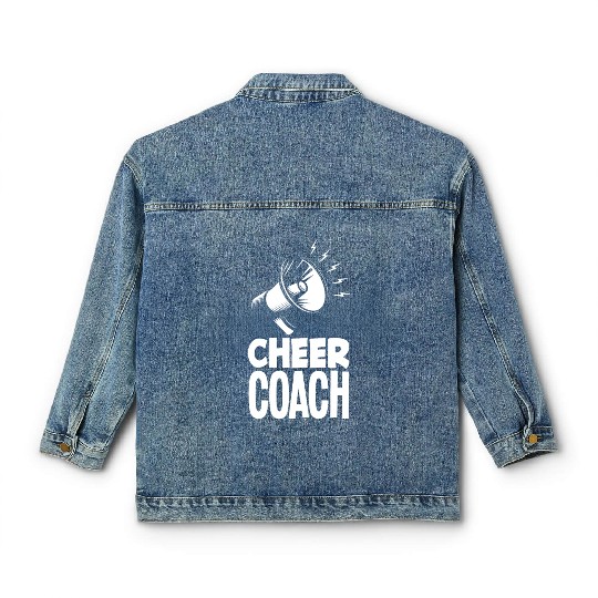 Cheer Coach Cheerleading Coach Cheerleader Coach Classic Women's Denim Jackets