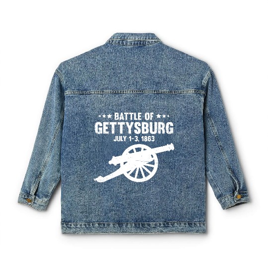 Battle Of Gettysburg Pennsylvania American Us Civi Classic Women's Denim Jackets