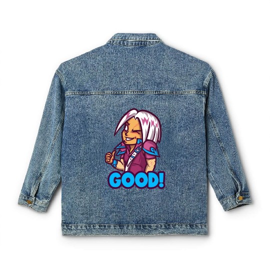 emote maker featuring lost ark inspired characters Classic Women's Denim Jackets