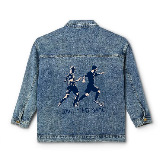 Football Saying I Love This Game Legend Barcelona Classic Women's Denim Jackets