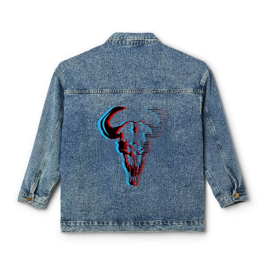 Buffalo skull Classic Women's Denim Jackets