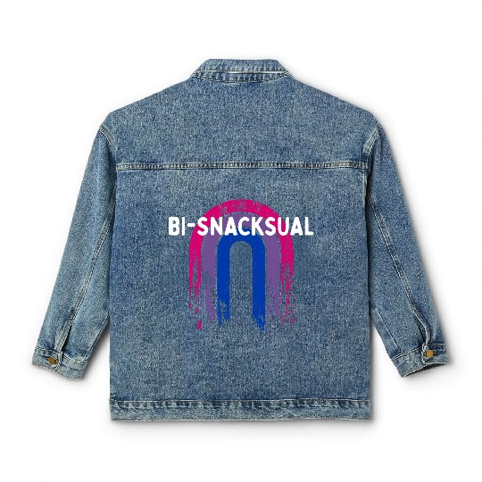 Bi-Snacksual Bisexual LGBTQ Bi Pride LGBT Classic Women's Denim Jackets