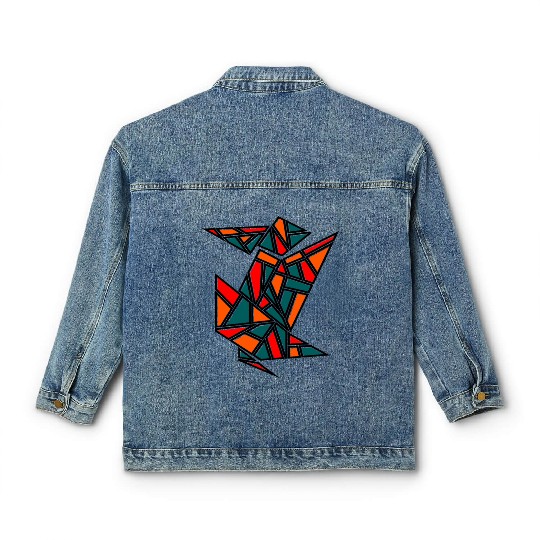 Abstract Stained Glass Classic Women's Denim Jackets